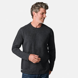 Men's FreeCycle® Sueded Spacedye Long Sleeve Crew Neck