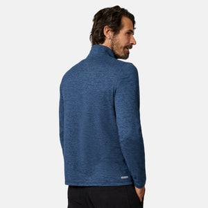 Men's Sueded Spacedye Quarter Zip Long Sleeve Shirt