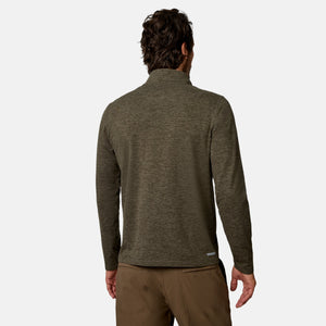 Men's Sueded Spacedye Quarter Zip Long Sleeve Shirt