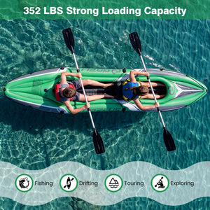 Inflatable Kayak 2 Person 11.5 Feet with Aluminum Paddles