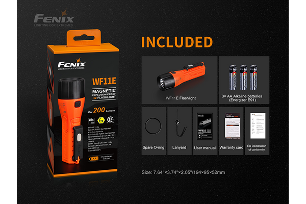 Fenix WF11E Intrinsically Safe Flashlight