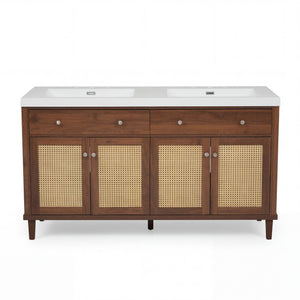 Bathroom Vanity With Double Sink, Large Storage Space