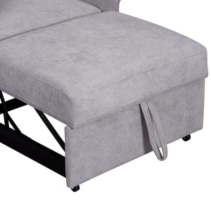 Convertible Sleeper Chair With Adjustable Backrest