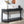 59.2in Black Carved Wooden Console Table with Lower Storage Shelf and Drawers
