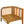 Kirkby Outdoor 5 Seater V-Shaped Acacia Wood Sofa