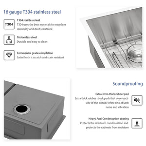 Modern Double Bowl Undermount Sink Design With 10" Deep Basins