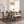 Topmax 6-Piece Wood Counter Height Dining Table Set with Storage Shelf