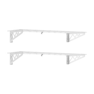 12" x 36" Wall Shelves (Two Pack with Hooks) - TRAPSKI