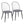 Riley - Industrial High Back Armless Chair (Set of 2) - Black