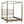 Queen Canopy Bed Frame With Upholstered Headboard - Brown