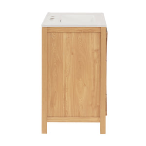 30 Inch Mid-Century Modern Bathroom Vanity with Sink