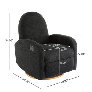 Contemporary 360 Swivel and Glider Recliner Chair