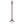 Coat Rack With Post Traditional Entryway Organizer With 6 Hooks - Brown