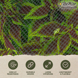 DeWitt 14 Foot Garden Bird Barricade Plant Protector Deluxe Netting (2 Pack)