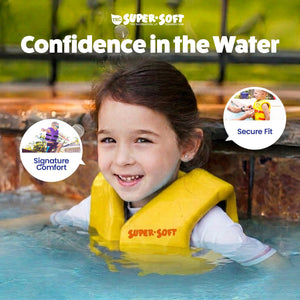 TRC Recreation Super Soft Child Life Jacket Swim Safety Vest, X Small, Yellow