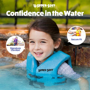 TRC Recreation Super Soft Child Life Jacket Swim Vest, X Small, Marina Blue