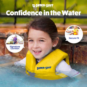 TRC Recreation Super Soft Child Life Jacket Swim Safety Vest, Small, Yellow