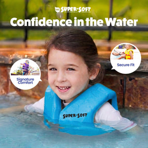 TRC Recreation Super Soft Child Life Jacket Swim Safety Vest, Small, Marina Blue