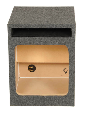 Q Power HD112 12" Single Heavy Duty Vented Square Sub Enclosure Box (2 Pack)