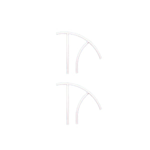 Saftron TRTD 130-W High Impact Marine Grade Triton Grab Rail, White (2 Pack)