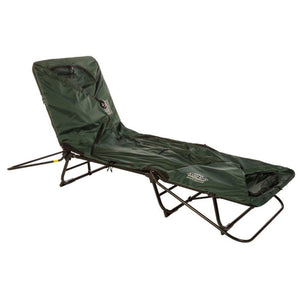 Kamp-Rite Oversized Quick Setup 1 Person Cot, Lounge Chair, & Tent w/Domed Top