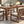 TREXM Patio Table and Chairs Set for 6 with Umbrella Hole