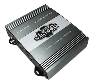 Pyramid 10" 1000W Subwoofer Bandpass System & Pyramid PB715X 1000W 2-Channel Amp