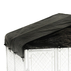 WeatherGuard 10' x 10' Dog Run Kennel Waterproof Roof Cover Only (2 Pack)