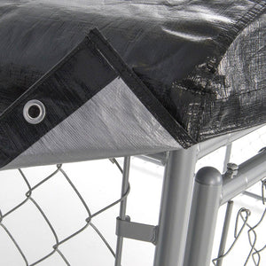 WeatherGuard 10' x 10' Dog Run Kennel Waterproof Roof Cover Only (2 Pack)