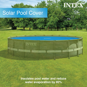 Intex 15ft x 48in Easy Set Above Ground Inflatable Pool w/ Pump and Solar Cover