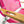 Ostrich The Original 3N1 Lightweight Beach Lounge Chair with Footrest, Pink
