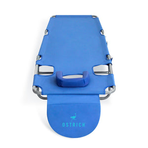 Ostrich The Original Chaise Lounge Facedown Beach Pool Tanning Chair, Ocean Blue