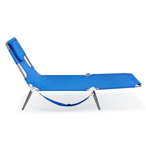 Ostrich The Original Chaise Lounge Facedown Beach Pool Tanning Chair, Ocean Blue