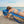 Ostrich The Original Chaise Lounge Facedown Beach Pool Tanning Chair, Ocean Blue