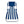Ostrich Chaise Lounge, Facedown Beach Camping Pool Tanning Chair, Blue Stripe