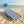 Ostrich Chaise Lounge, Facedown Beach Camping Pool Tanning Chair, Blue Stripe
