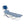 Ostrich Chaise Lounge, Facedown Beach Camping Pool Tanning Chair, Blue Stripe