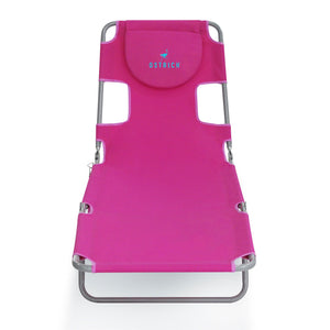 Ostrich The Original Chaise Lounge, Facedown Beach Pool Tanning Chair, Pink
