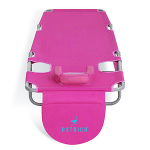 Ostrich The Original Chaise Lounge, Facedown Beach Pool Tanning Chair, Pink