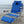 Ostrich Deluxe Padded 3-N-1 Outdoor Lounge Reclining Beach Chair, Blue (4 Pack)