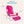 Ostrich The Deluxe 3N1 Lightweight Outdoor Beach Lounge Chair w/ Footrest, Pink