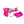 Ostrich The Deluxe 3N1 Lightweight Outdoor Beach Lounge Chair w/ Footrest, Pink
