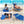 Ostrich The Ladies Comfort Lounger Foldable Beach Pool Tanning Chair, Ocean Blue