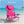 Ostrich The Heavy-Duty Backpacker Portable Reclining Beach Camping Chair, Pink