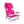 Ostrich On-Your-Back Outdoor Reclining Beach Lounge Pool Camping Chair, Pink