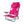 Ostrich The Heavy-Duty Backpacker Portable Reclining Beach Camping Chair, Pink
