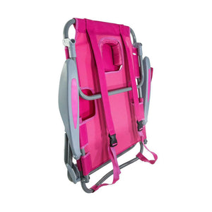 Ostrich The Heavy-Duty Backpacker Portable Reclining Beach Camping Chair, Pink