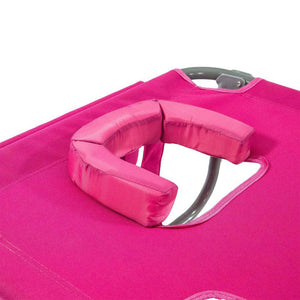 Ostrich The Heavy-Duty Backpacker Portable Reclining Beach Camping Chair, Pink