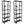 Origami 6 Tier Classic Steel Bookcase Organizer Storage Rack, Black (2 Pack)