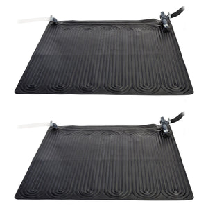 Intex Above Ground Swimming Pool Water Heater Solar Mat 28685E, Black (2 Pack)